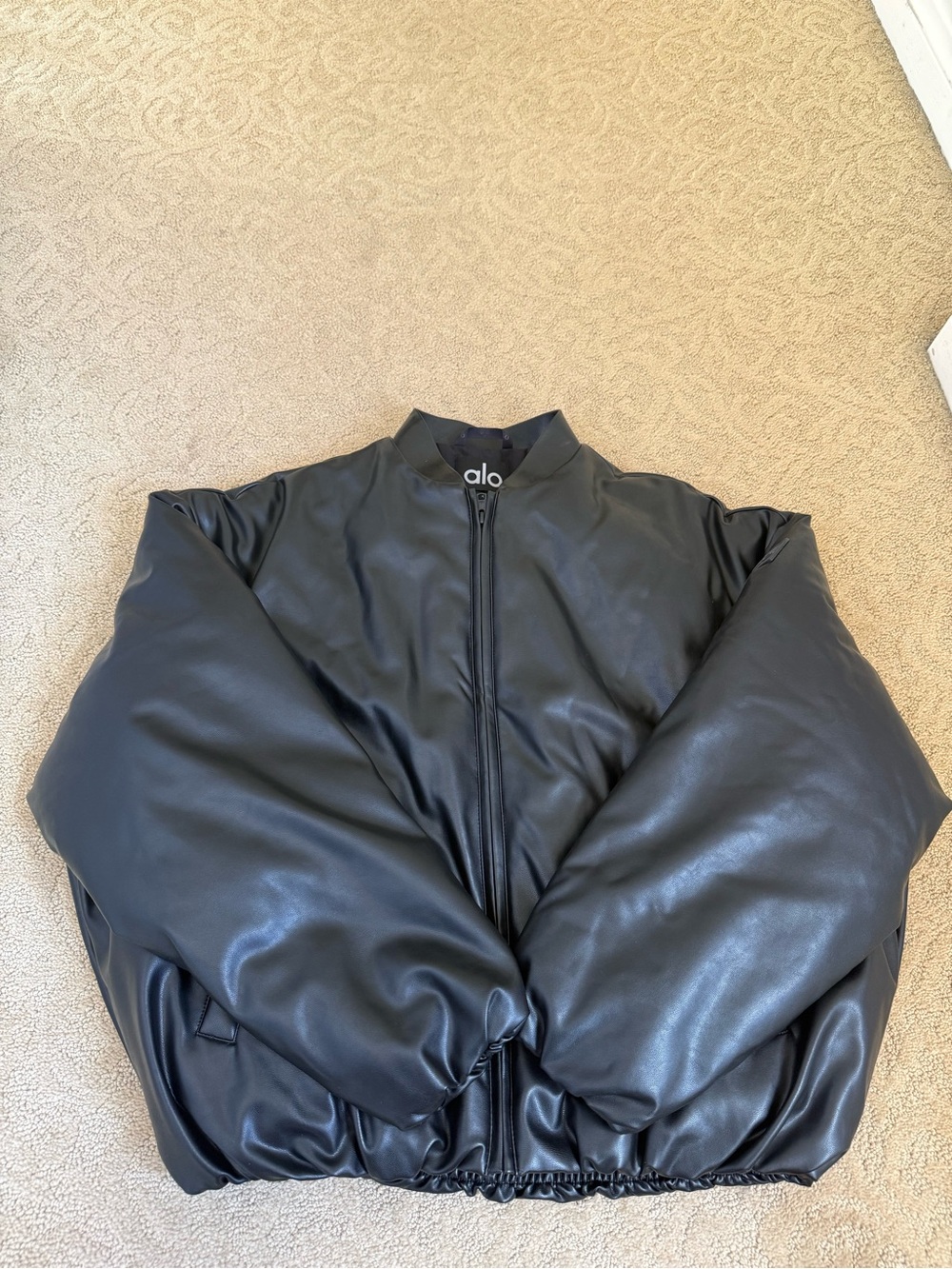 Alo yoga premier faux leather jacket